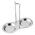 thumbnail image 1 of Soporte de tapa de olla de acero inoxidable, estante de almacenamiento de cuchara de sopa desmontable, soporte para cucharón, org HOMEMAXS 7016020-MX, 1 of 6