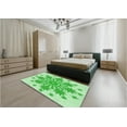 thumbnail image 5 of Ahgly Company Machine Washable Indoor Rectangle Transitional Green Area Rugs, 7' x 9', 5 of 7