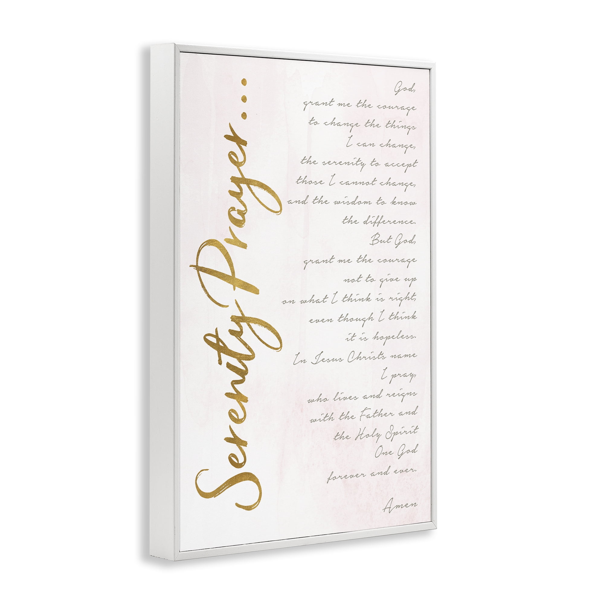 Stupell Industries Serenity Prayer Scripture White Framed Giclee Art, design by Anna Quach