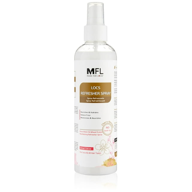 Made For Locs Spray refrescante de agua de rosas vegano | Crema hidratante Locs | Desodorante Locs | Aromas increíbles (flor de cerezo 8 oz)