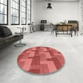 thumbnail image 3 of Ahgly Company Indoor Square Patterned Love Red Area Rugs, 7' Square, 3 of 6