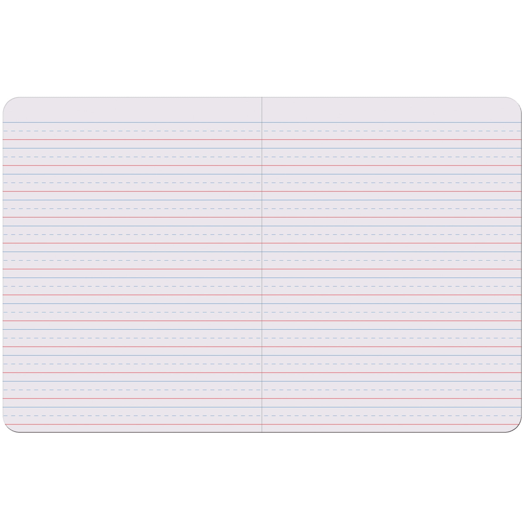 Pacon Primary Composition Book, Book Bound, D'Nealian Grades/Zaner-Bloser, 1/2" x 1/4" x 1/4" Ruled, 9-3/4" x 7-1/2", 100 Sheets, Pack of 6