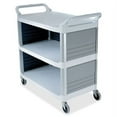 thumbnail image 2 of Rubbermaid Commercial Xtra Utility Cart, 300-lb Capacity, Three-Shelf, 20w x 40.63d x 37.8h, Off-White -RCP4093CRE, 2 of 2