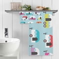 thumbnail image 5 of Happy Camper Caravan Cotton Towel Set 2 Piece, 1 Bath Towels 1 Washcloth, Soft Fast Dry Super Absorbent Face Hand Towel for Bathroom Hotel Gym Spa and Beach, 5 of 7