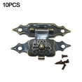 thumbnail image 1 of 10pcs Wooden Case Hasp Latch Mini Decorative Jewelry Chest Wine Box Wooden Case, 1 of 9