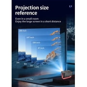 Mini Projector with WiFi , Native 1080P Projector , Projectors for Outdoor Movies Home Theater Built-in Speaker Android11 Dual WiFi6 Allwinner 1080p Compatible with iPhone/Android/PS4/Laptop