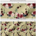 thumbnail image 2 of Soimoi Beige Cotton Cambric Fabric Ranunculus & Penoy Floral Print Print Fabric by the Yard 42 Inch Wide, 2 of 7