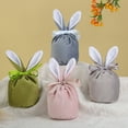 thumbnail image 7 of Easter Candy Bag Super Soft Bunny Ears Design Fine Texture Non-Fading Wear Resistant Decorative Cloth Easter Rabbit Candy Storage Bag Gift Pouch Decoration Home Supplies, 7 of 7