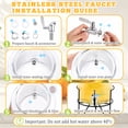 thumbnail image 5 of Topsome Drink Dispenser 1 Gallon with Stand, Glass Beverage Dispenser with Leakproof Spigot for Parties, Wide Mouth Water Dispenser for Lemonade, Juice, Tea, Laundry Detergent, 5 of 8