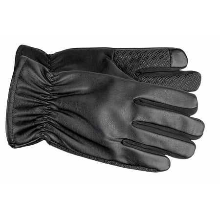 

Men s Faux Leather and Softshell Gloves with Polyester Lining and Touch Technology - M9063