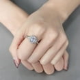 thumbnail image 5 of Womens Rings High polished (no plating) Stainless Steel Ring with AAA Grade CZ in Light Amethyst DA246, 5 of 5