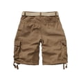 thumbnail image 2 of TRGPSG Men's Cargo Shorts,Work Shorts with 6-Pocket Classic All Cotton Hiking Shorts(No Belts)Brown,Size 38, 2 of 5