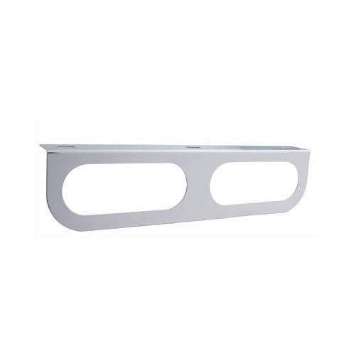 (2) Double Stainless Steel Brackets / Fits 6" Oval LED Stop Turn Tail Lights