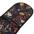 thumbnail image 4 of Yayeee Double Oven Mitt Kitchen Heat Resistant Baking 35" x7" Quilted Glove, Black Floral Pattern, 4 of 6