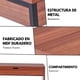 thumbnail image 3 of Escritorio Minimalista de Madera | Color Nogal | para Oficina, Hogar y Recámara | Equipado con Estantes de Almacenamiento | Mayor Durabilidad | Contemporáneo y Moderno, 3 of 7