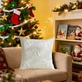 thumbnail image 6 of Velvet Sofa Cushion Cover with Bows - Christmas Throw Pillowcase, Soft Decorative Cover for Living Room Couch, 6 of 6