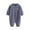 #237-Navy, variant on Favoffer Fall Winter Baby Velvet Romper Striped Seamless Onesie Warm Pajamas Girl bodysuit Casual Daily Sleep Home Infant 3-24M