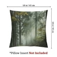 thumbnail image 4 of nygtbtfer Autumn Forest Decorative Throw Pillow Case Misty Tree Woodland Mountain Standard Pillow Covers, Set of 2 Throw Pillowcase Cushion Covers for Sofa Car Seats White, 4 of 7