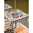 thumbnail image 2 of Outdoor Tablecloth with Umbrella Hole for Patio/Picnic/Party/Camping, Independence Day Gnomes Waterproof Table Cloth Square Cover Washable, Branches Black Buffalo Plaid (54"x 54"), 2 of 9
