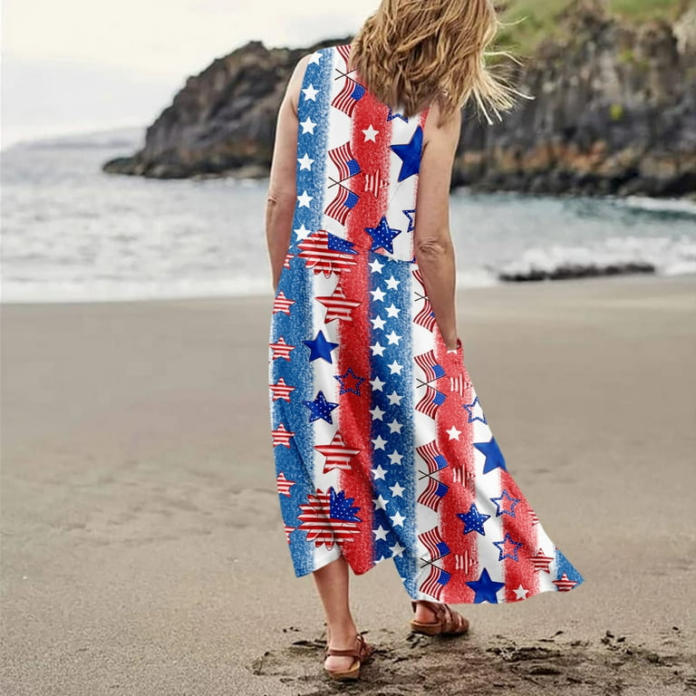 white christmas dresses Multi Tropical Print Linen Maxi Dress - All Dresses