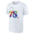 thumbnail image 2 of Men's White Philadelphia 76ers Team Logo Pride T-Shirt, 2 of 3