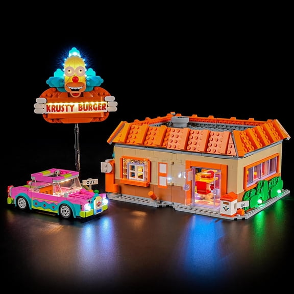 LED Light for Lego-10352 Icons The Simpsons: Krusty Burger Building Blocks Model (Building Set NOT Included)