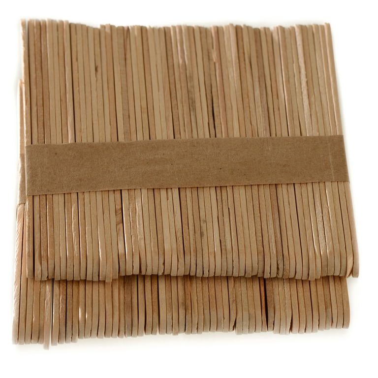 [100 Pack] Kraft Wooden Craft Sticks - Great for Arts and Crafts, Natural Wooden Treat Sticks, Wooden Popsicles Sticks, Ice Cream Sticks Ideal for
