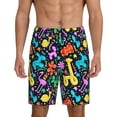 thumbnail image 3 of Lsque Colorful Air Balloons1 Mens Sleep Pajama Shorts,Short Pajama Pants, Cotton Ultra-Soft Knit-XX-Large, 3 of 9