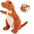 thumbnail image 1 of Juguete de peluche para perros, juguetes chirriantes indestructibles para perros, juguetes duraderos para masticadores agresivos, juguetes masticables para perros (naranja), 1 of 5