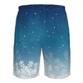 thumbnail image 6 of Naloa Christmas Snowflakes Men's Beach Shorts, Surfing shorts, Swim trunks, Quick Dry Swim Trunks for Surfing Beach Fun - Small, 6 of 9