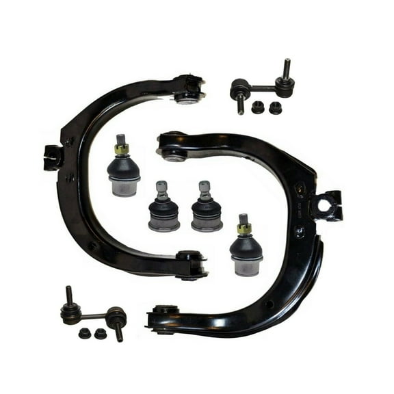8 Pc Control Arms Upper Lower Ball Joints Sway Bars Tie Rod Ends Left & Right Side Kit Fits select: 2002-2003 CHEVROLET TRAILBLAZER, 2002-2003 GMC ENVOY