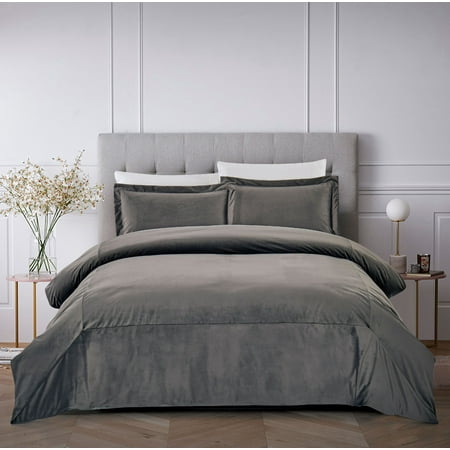 Luxury Hotel Collection French Velvet 3 Piece Comforters Queen