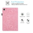 thumbnail image 3 of Tarise Galaxy Tab A8 10.5 inch Case, Embossed PU Leather Shockproof Folio Stand Shell Pen Holder Slim Cover Case for Samsung Galaxy Tab A8 10.5" Tablet 2022 Model SM-X200 X205 X207, Pink, 3 of 6