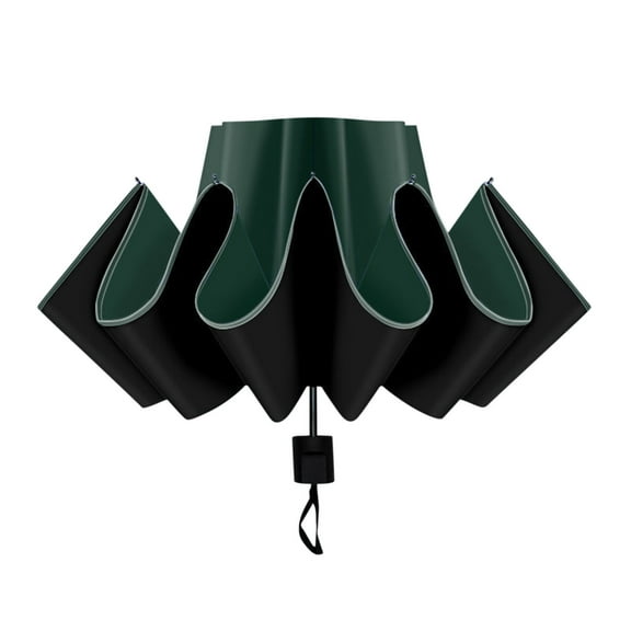 HBBKVI Umbrella, UV Resistant Compact Sun & Rain Umbrella for Travel Outdoor, 10 Ribs, Parasol Umbrella, Green