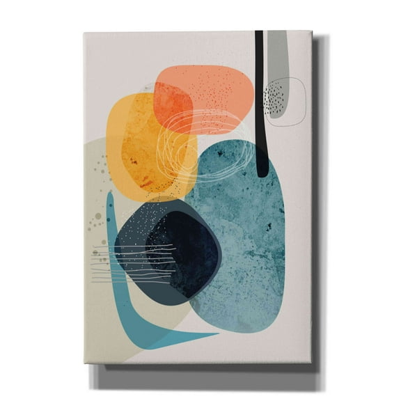 Epic Graffiti 'Tangled Rocks' by Ishita Banerjee Giclee Canvas Wall Art, 18"x26"