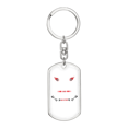 thumbnail image 1 of Truck Driver Trucker Swivel Keychain Dog Tag Stainless Steel or 18k Gold, 1 of 8