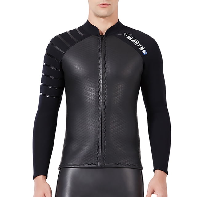 Trajes De Neopreno Traje De Buceo Dividido Manga Larga Pantalones Largos Traje De Baño Mantener El Calentamiento Deportes Transpirables Pieles De Buceo Reemplazo Para DiveSail Men/Negro【M】 Methold OD003284-02