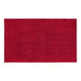 thumbnail image 2 of Non-Slip Bathroom Rug, Shower Mat Machine-Washable Chenille Bath Mats, Water Absorbent Soft Microfibers Carpet for Bathroom Living Room Bedroom (32 x 20inches, Red), 2 of 6
