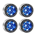 thumbnail image 2 of arctrm 4 Pcs Accessoires de Pneus de Moyeu de Roue de Voiture de Course Installation Facile Cadeaux 2 Pouces Dia Bleu, 2 of 10