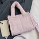 thumbnail image 4 of Bolso Hombro Acolchado para Mujer Mano Hobo Elegante () Rosa, 4 of 5