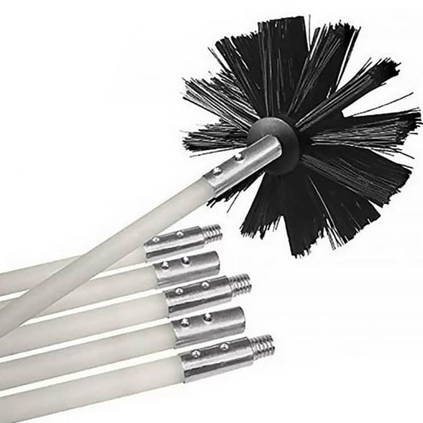 Kit de ramonage, outil de nettoyage de cheminée Kit de brosses de cheminée-a