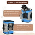 thumbnail image 2 of Kato Large Travel Pet Carrier Backpack with Removable Sherpa Bed, Blue, 18 lb Limit, 2 of 7