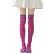 thumbnail image 1 of Calcetines altos a rayas para mujer, coloridos, por encima de la rodilla, retro, elásticos, para niñas, cosplay, disfraz de Lolita, 1 of 8