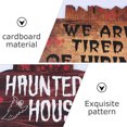 thumbnail image 3 of 6Pcs Halloween Yard Signs Portable Hanging Sign for Garden (Random Style), 3 of 7
