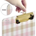 thumbnail image 3 of FMSHPON Vichy Pattern Clipboard Hardboard Wood Nursing Clip Board and Pull for Standard A4 Letter 13x9 inches, 3 of 7