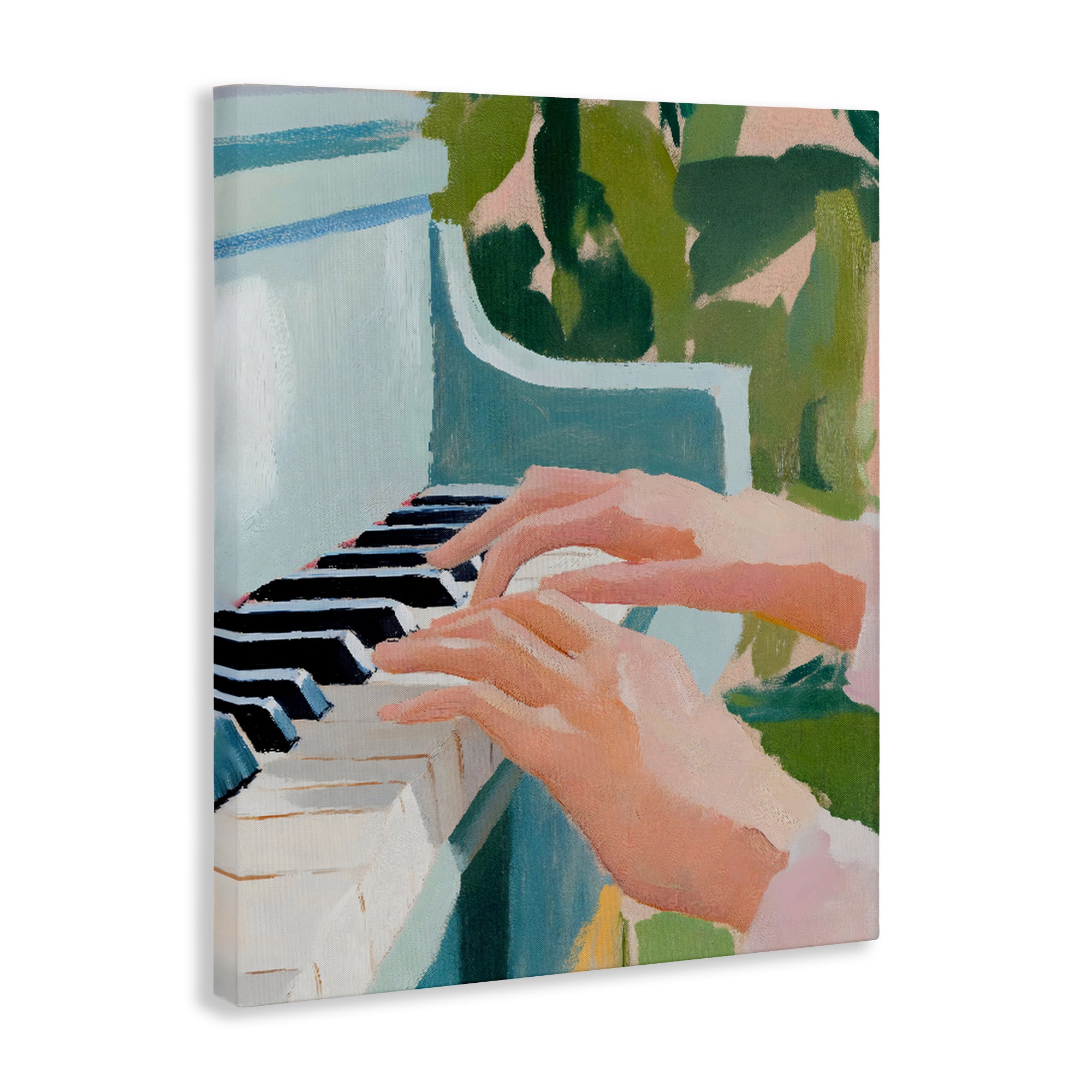 Stupell Industries Piano Hands in Sunlit Space Canvas Wall Art, design by The Prints Vibe