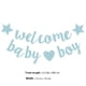 thumbnail image 4 of EeaseMX Bienvenido Baby Decorative Banner Baby Shower Glitter Hanging Flag Decoración de fiestas de cumpleaños, 4 of 7