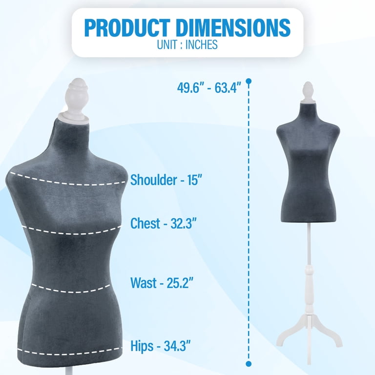 adjustable dress form for sewing PDM WORLDWIDE Beige Female Mannequin Size 6-14 free height adjustment makes altering the form quick and convenient GEX Burgundy Female Fabric Adjustable