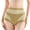 Green, variant on Womens Underwear Breathable Comfortable High Waist Thin Ice Non Marking Body Shaping Briefs Full Coverage Panties
