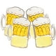 thumbnail image 2 of KAKOWELY Juego de 2 vasos de cerveza creativos con desbordamiento, para fiestas de disfraces y escenarios., 2 of 5